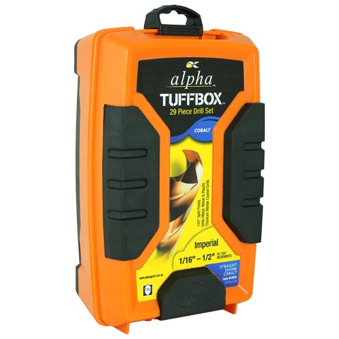 ALPHA IMPERIAL COBALT TUFFBOX DRILL SET 29 PIECE 